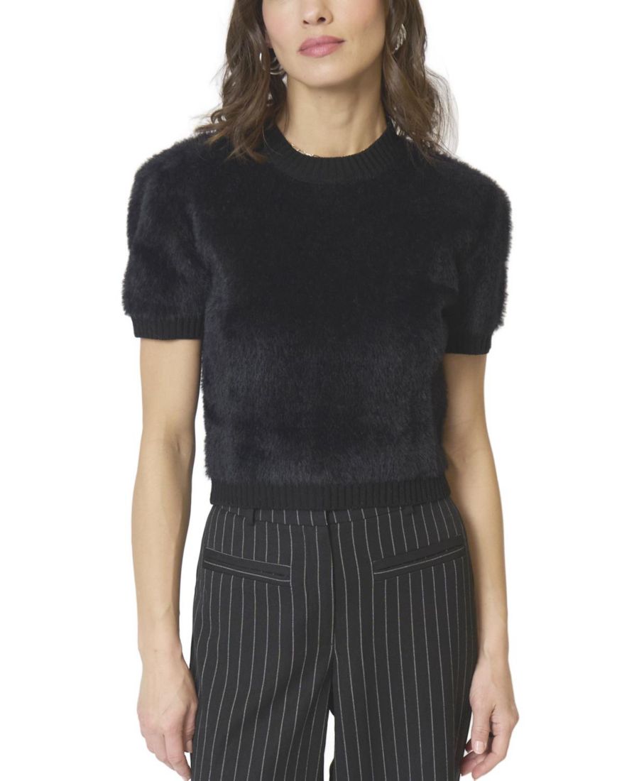 Женская футболка с римскими ресницами и подплечниками Central Park West, Black
Женская футболка с римскими ресницами и подплечниками Central Park West, Black