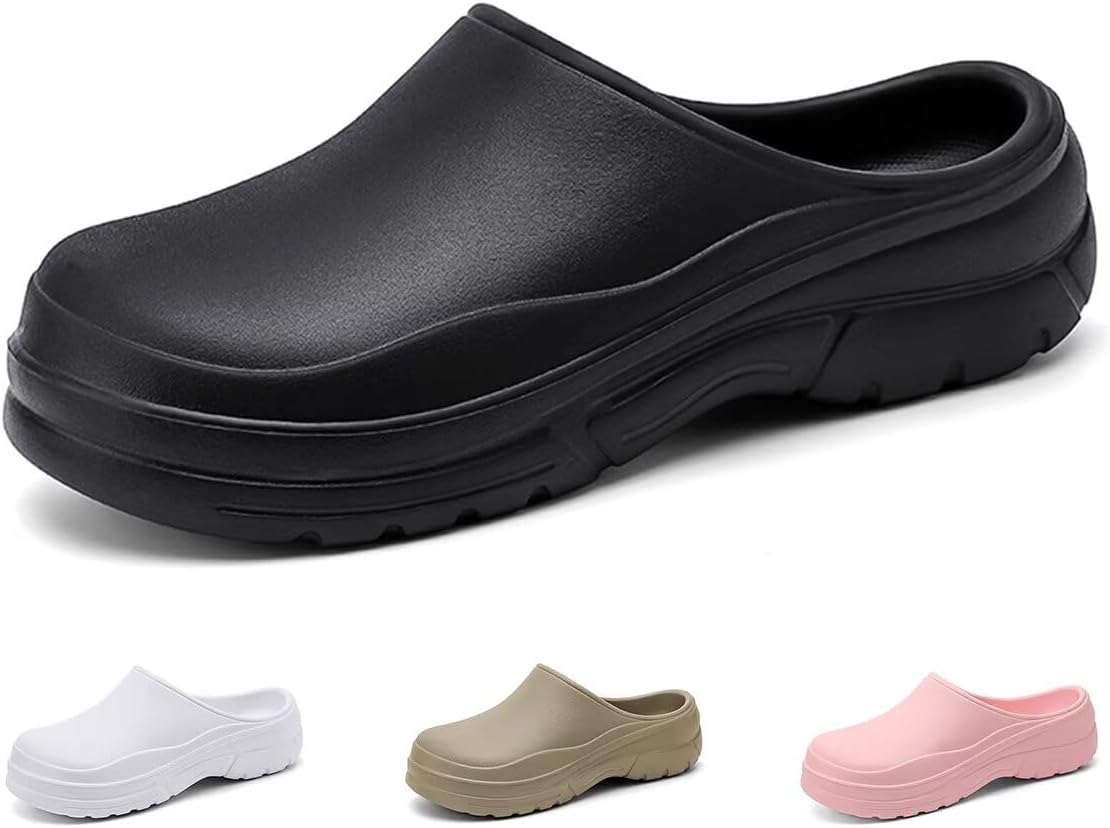 Сабо Ginjang для мужчин и женщин, нескользящие, водонепроницаемые, для работы в саду, на кухне, мюли для шеф-повара, удобные, легкие, из материала EVA, черный
Сабо Ginjang для мужчин и женщин, нескользящие, водонепроницаемые, для работы в саду, на кухне, мюли для шеф-повара, удобные, легкие, из материала EVA, черный