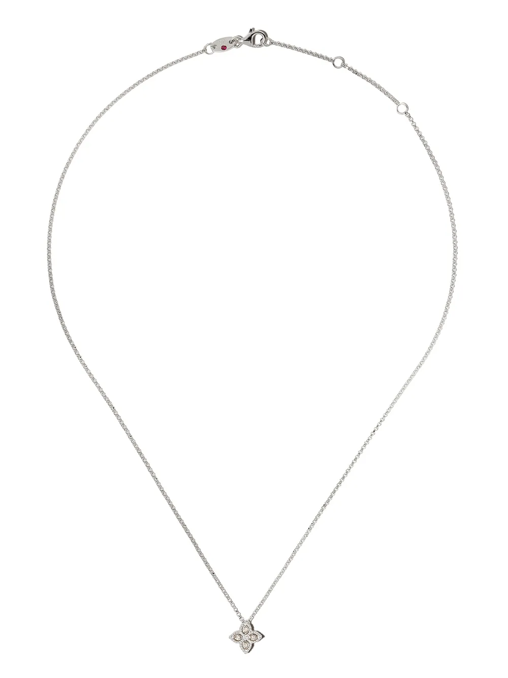 Колье Princess Flower из белого золота с бриллиантами Roberto Coin, серебяный
Колье Princess Flower из белого золота с бриллиантами Roberto Coin, серебяный