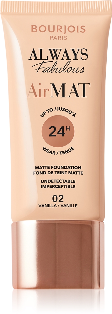 Матовая тональная основа Air Mat Bourjois, atspalvis 02 vanilla 30 мл
Матовая тональная основа Air Mat Bourjois, atspalvis 02 vanilla 30 мл