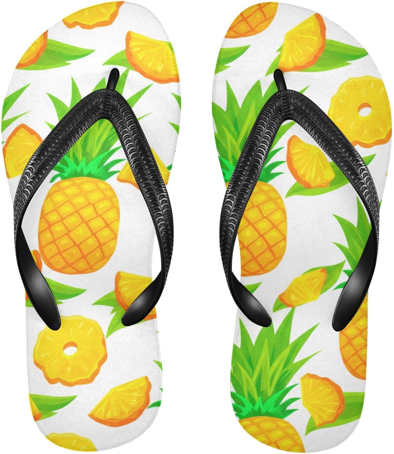 Белые шлепанцы с рисунком в виде долек ананаса, пляжные сандалии-вьетнамки, резинескользящие летние тапочки для женщин и мужчин Sinestour
Белые шлепанцы с рисунком в виде долек ананаса, пляжные сандалии-вьетнамки, резинескользящие летние тапочки для женщин и мужчин Sinestour