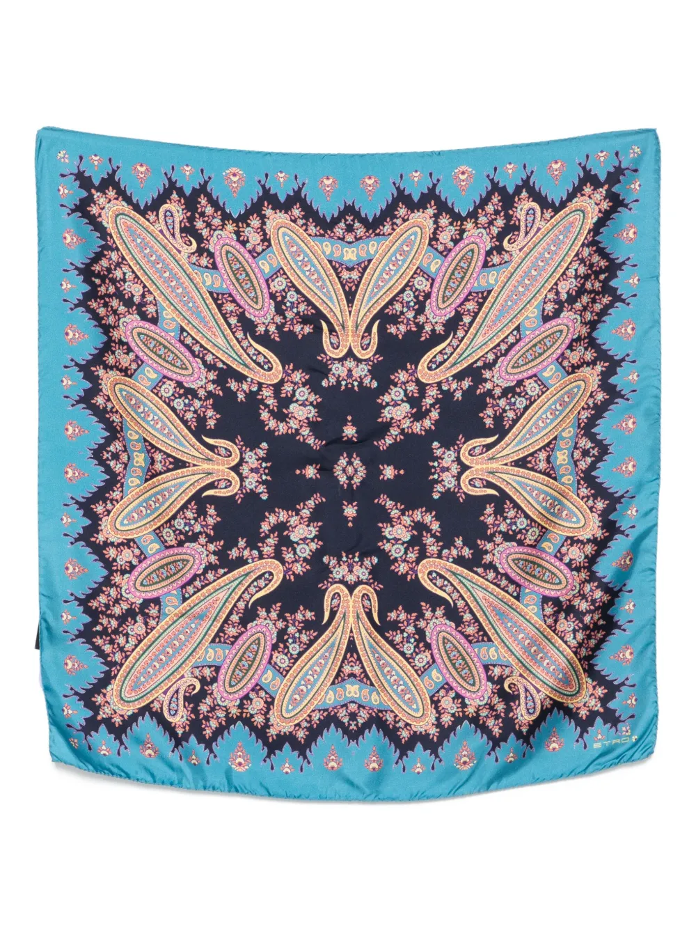 Шелковый платок с узором пейсли ETRO, синий
Шелковый платок с узором пейсли ETRO, синий