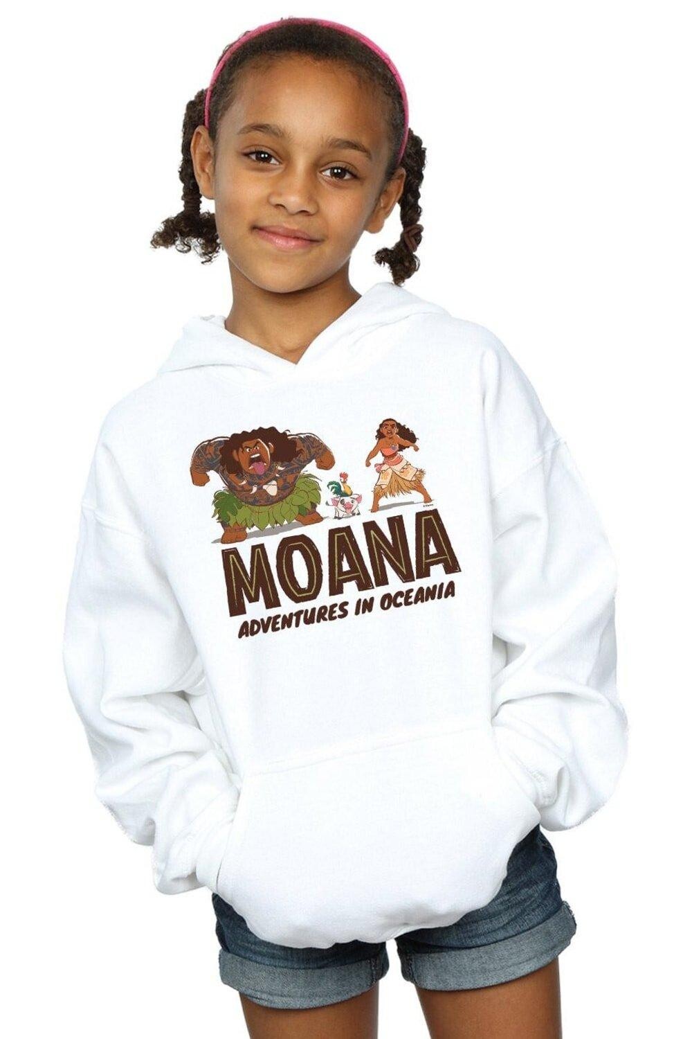Толстовка «Моана Приключения в Океании» Disney, белый 
Толстовка «Моана Приключения в Океании» Disney, белый
