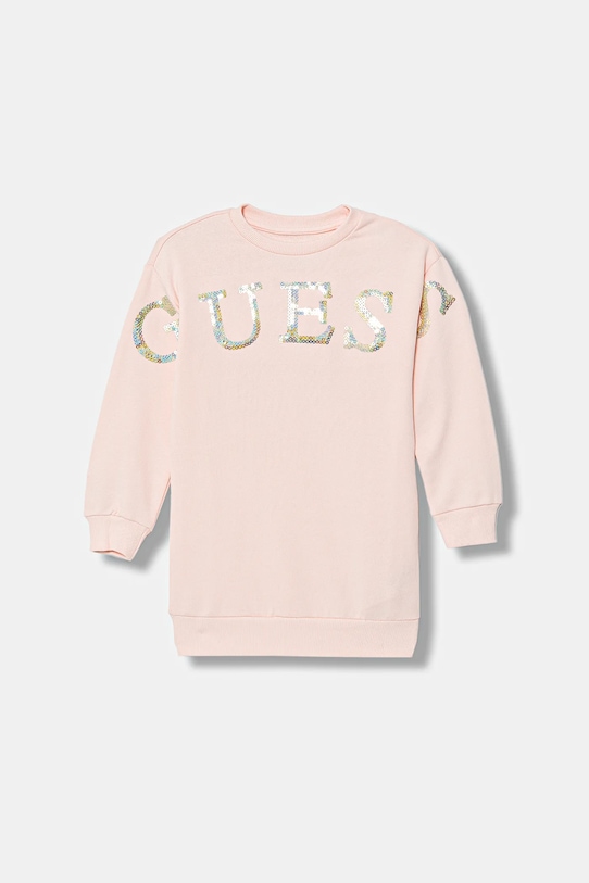 Детское хлопковое платье Guess, розовый
Детское хлопковое платье Guess, розовый