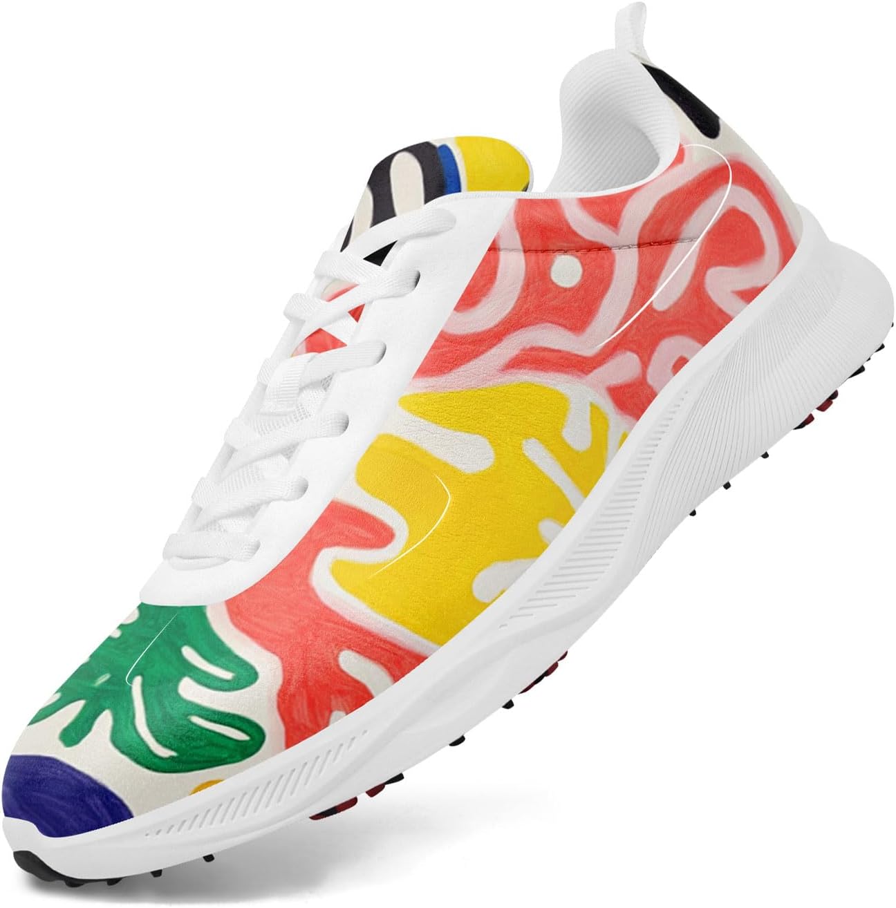 Дышащие гольф-кроссовки для мужчин, женские гольф-кроссовки без шипов с художественным дизайном и вентиляцией пятки, спортивные тренеры Onegam, зеленый/желтый/розовый
Дышащие гольф-кроссовки для мужчин, женские гольф-кроссовки без шипов с художественным дизайном и вентиляцией пятки, спортивные тренеры Onegam, зеленый/желтый/розовый