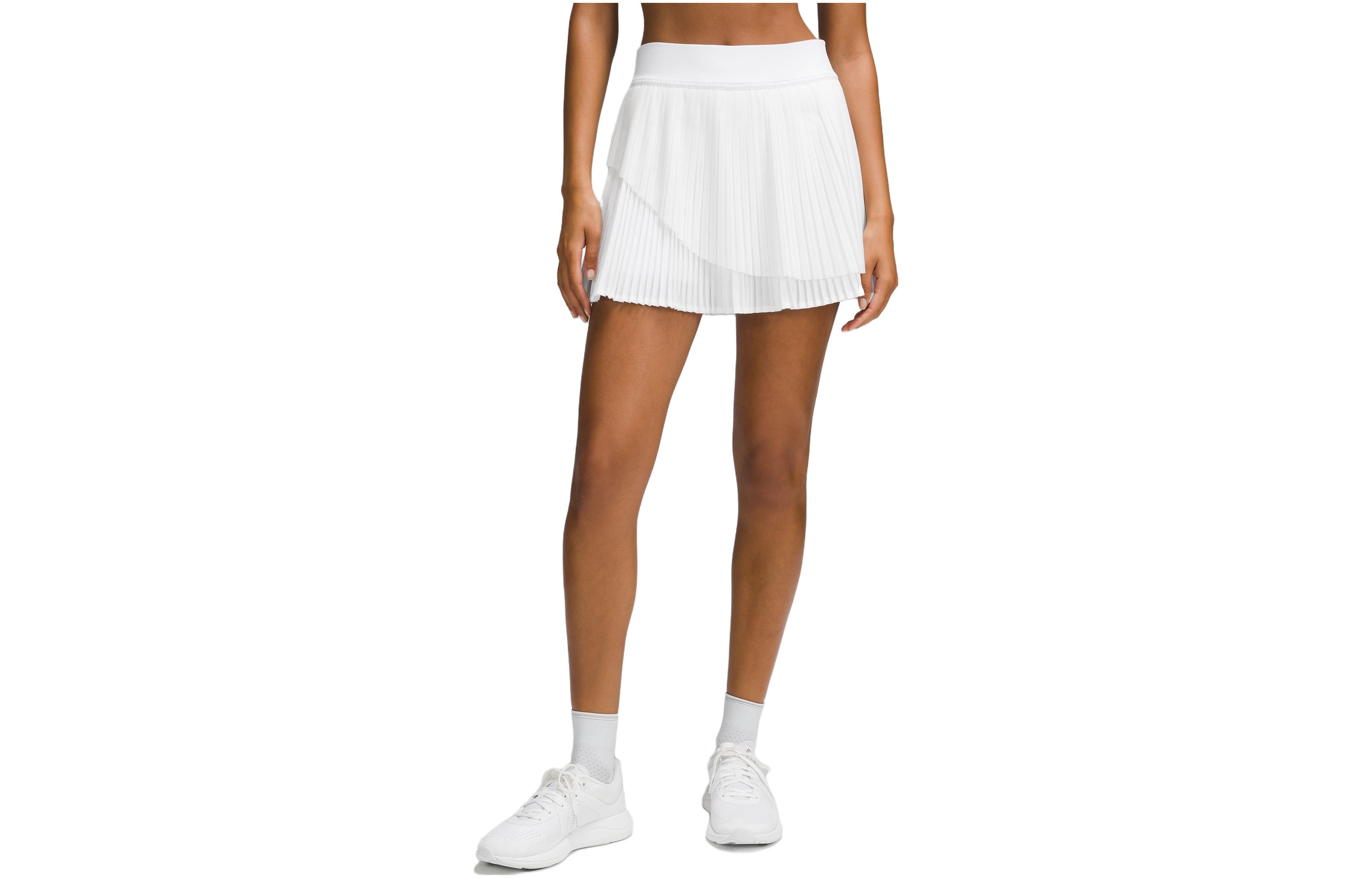 Повседневная короткая юбка Lululemon, белая 
Повседневная короткая юбка Lululemon, белая