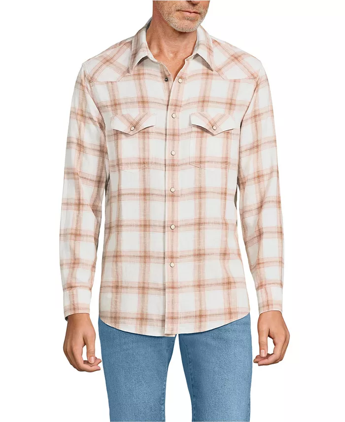 Мужская рубашка в стиле вестерн Lands' End, белый
Мужская рубашка в стиле вестерн Lands' End, белый