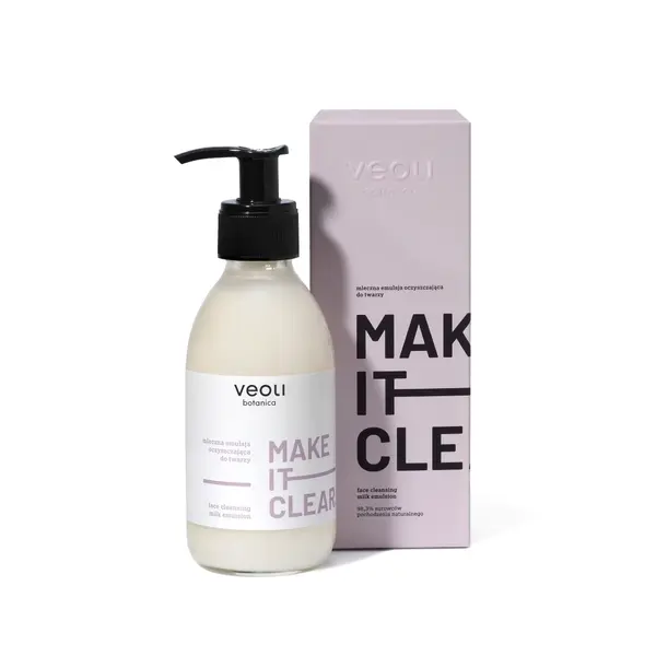 Молочная очищающая эмульсия для лица, 200 мл Veoli Botanica Make it clear
Молочная очищающая эмульсия для лица, 200 мл Veoli Botanica Make it clear