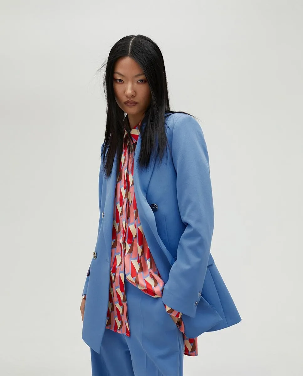 Женский блейзер с пуговицами и карманами Lola Casademunt, синий
Женский блейзер с пуговицами и карманами Lola Casademunt, синий