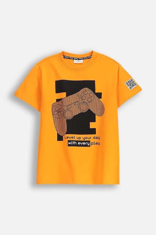 Детская хлопковая футболка Coccodrillo, оранжевый
Детская хлопковая футболка Coccodrillo, оранжевый