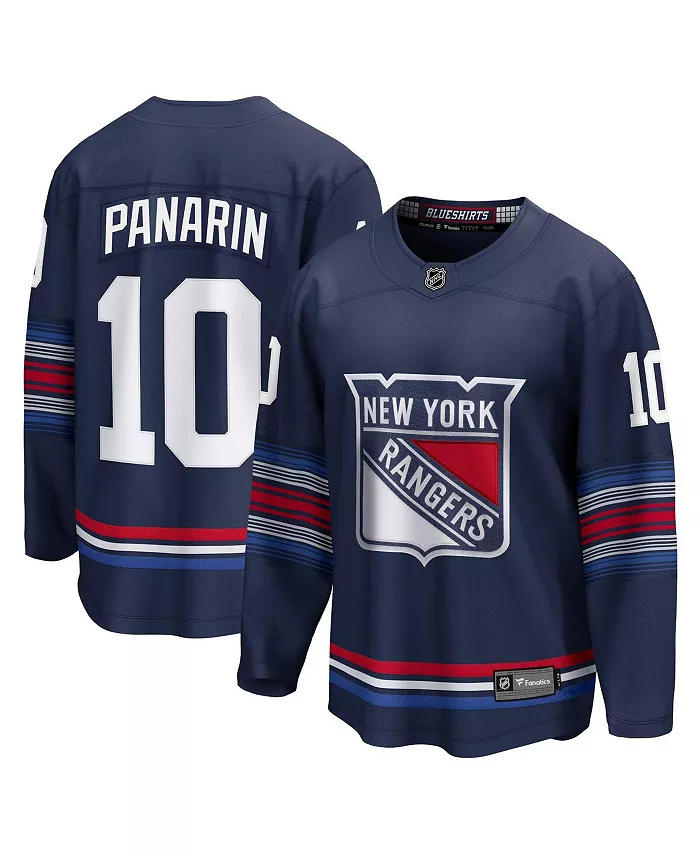 Мужская домашняя джерси New York Rangers Premier Breakaway игрока Артемия Панарина синего цвета Fanatics, синий
Мужская домашняя джерси New York Rangers Premier Breakaway игрока Артемия Панарина синего цвета Fanatics, синий