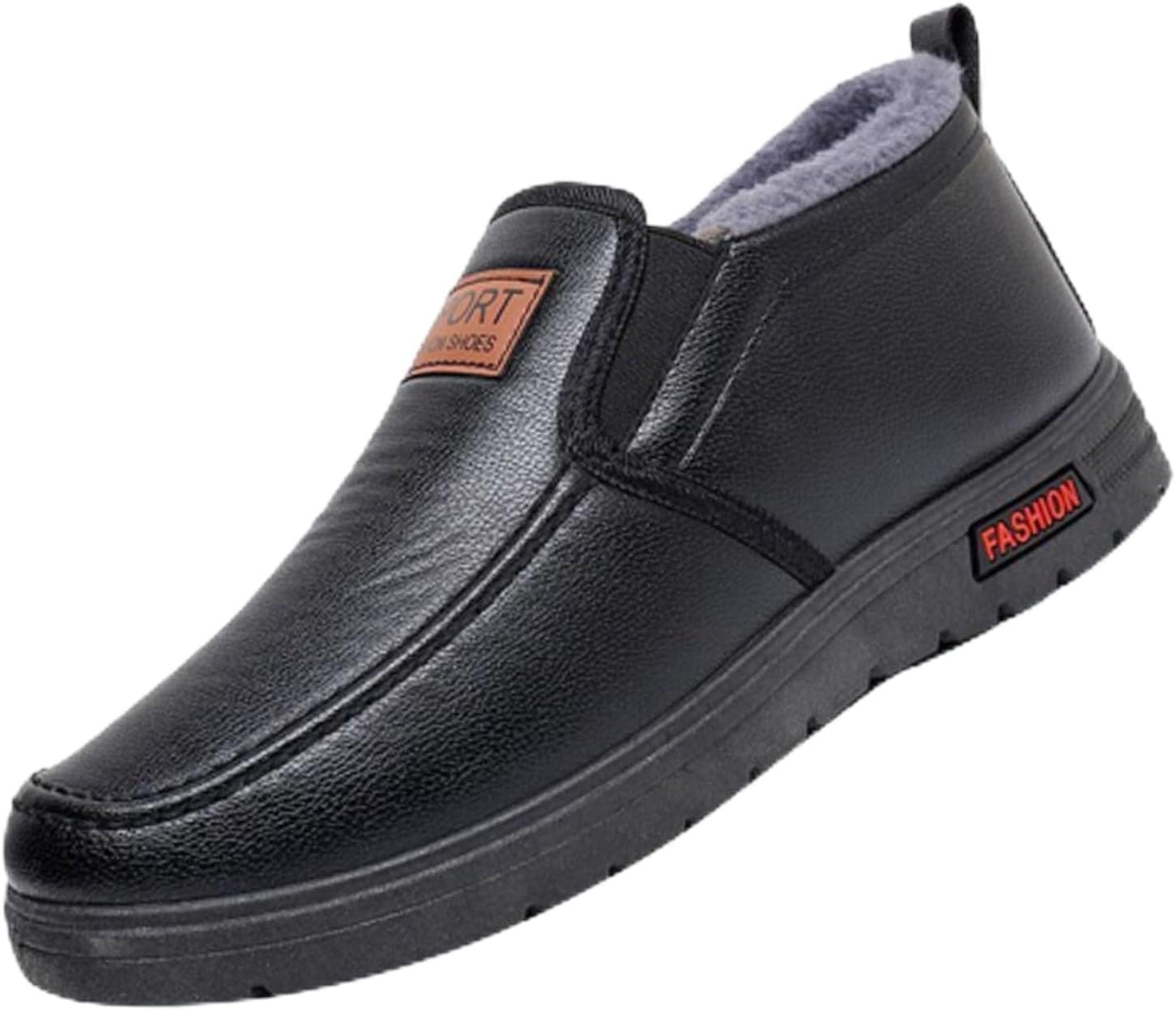 Мужские кожаные зимние ботинки, зимние снежные ботинки без шнурков с теплой искусственной меховой подкладкой, водонепроницаемые ботинки для прогулок и вождения Zplmide, черный
Мужские кожаные зимние ботинки, зимние снежные ботинки без шнурков с теплой искусственной меховой подкладкой, водонепроницаемые ботинки для прогулок и вождения Zplmide, черный