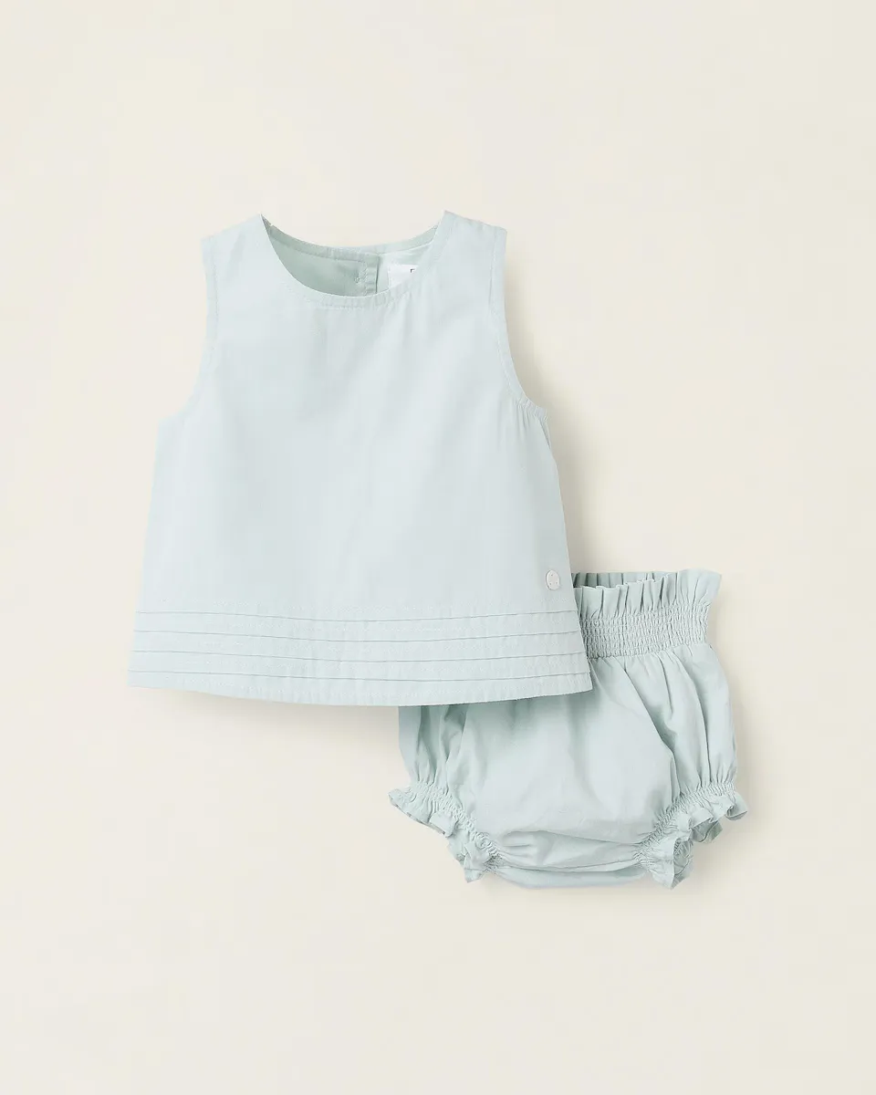 Комплект для девочки из 100% хлопкового блузона и чехла для подгузника Zippy, голубой
Комплект для девочки из 100% хлопкового блузона и чехла для подгузника Zippy, голубой