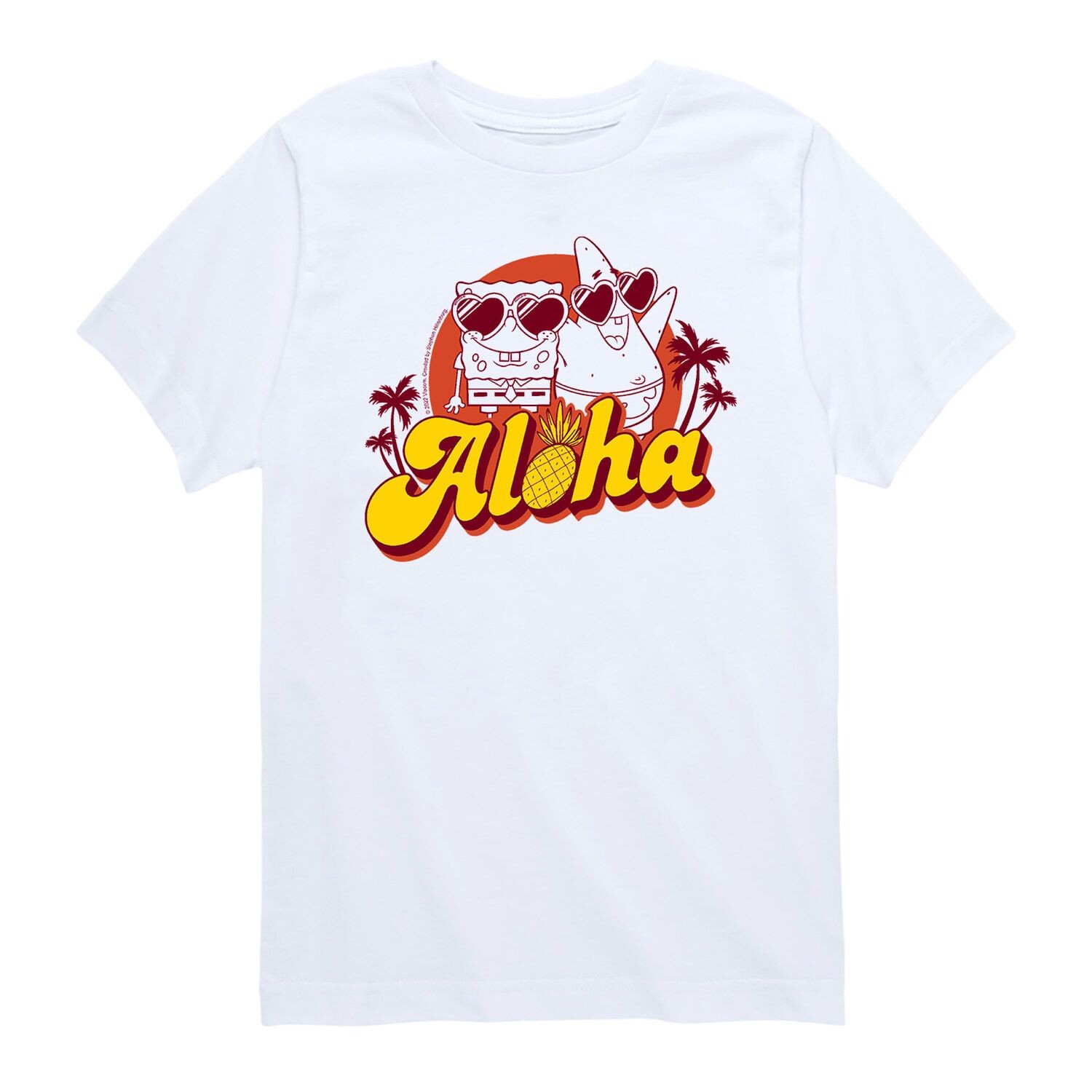 Футболка с рисунком «Губка Боб Алоха Патрик» для мальчиков 8–20 лет Nickelodeon, белый 
Футболка с рисунком «Губка Боб Алоха Патрик» для мальчиков 8–20 лет Nickelodeon, белый