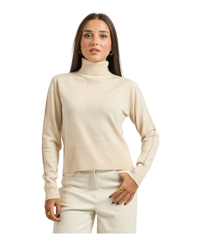 Незаменимый свитер с высоким воротником Patrizia Pepe, белый
Незаменимый свитер с высоким воротником Patrizia Pepe, белый