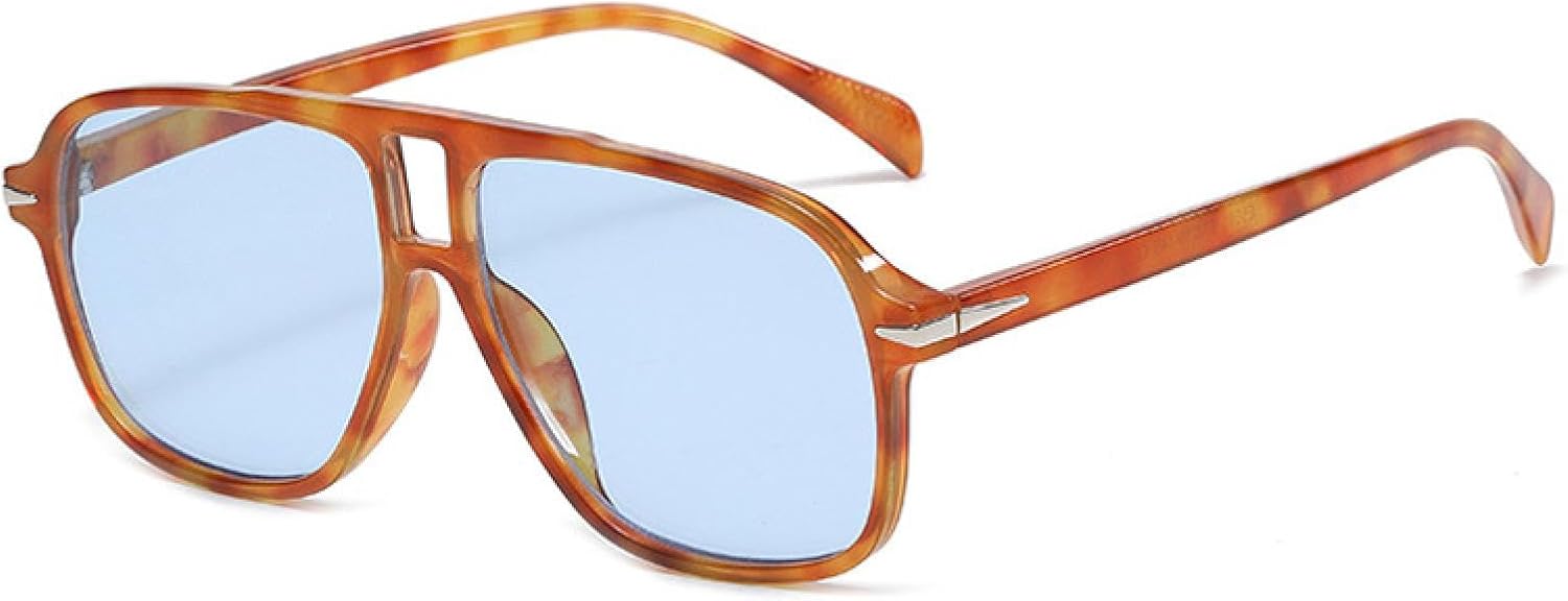 Мужские солнцезащитные очки с двойной перемычкой, модные очки с заклепками, защита от УФ-излучения UV400, женские модные очки с леопардовым принтом VVTWSSW, Amber Blue
Мужские солнцезащитные очки с двойной перемычкой, модные очки с заклепками, защита от УФ-излучения UV400, женские модные очки с леопардовым принтом VVTWSSW, Amber Blue