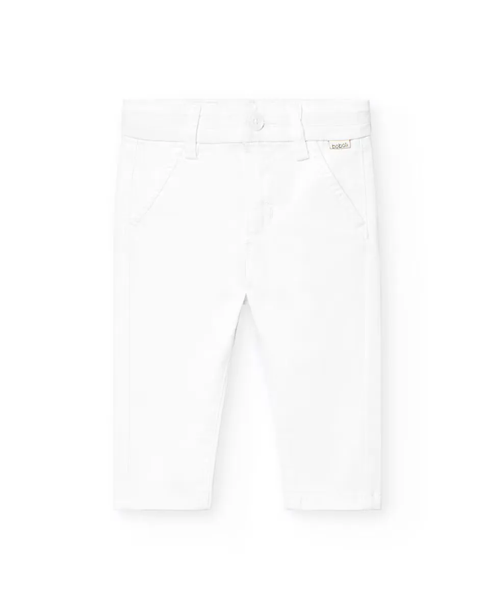 Однотонные прямые брюки для мальчиков с застежкой на пуговицы Boboli, белый
Однотонные прямые брюки для мальчиков с застежкой на пуговицы Boboli, белый