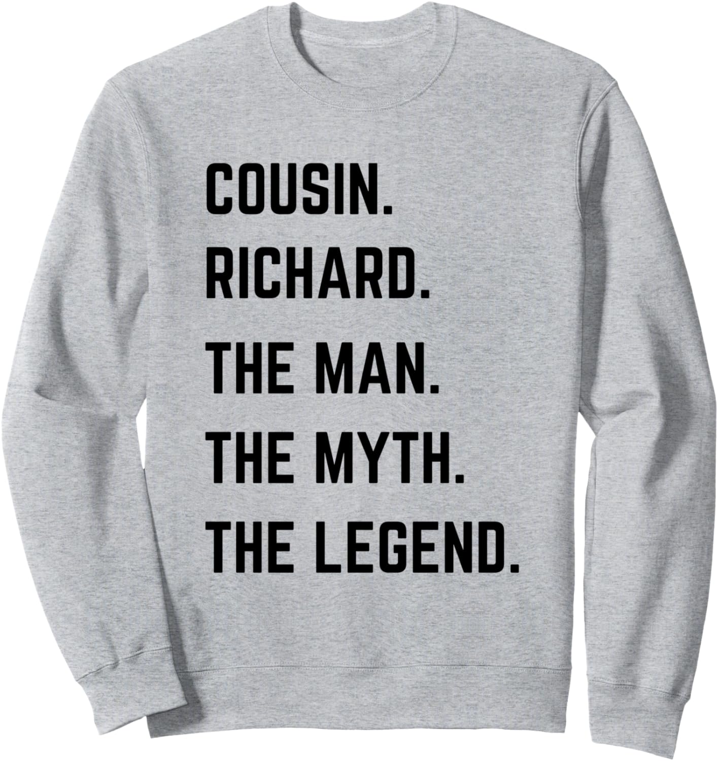 Толстовка с изображением мифа и легенды о кузене Ричарде, посвященная Дню отца Cousin The Man The Myth The Legend Mens Gifts, серый
Толстовка с изображением мифа и легенды о кузене Ричарде, посвященная Дню отца Cousin The Man The Myth The Legend Mens Gifts, серый