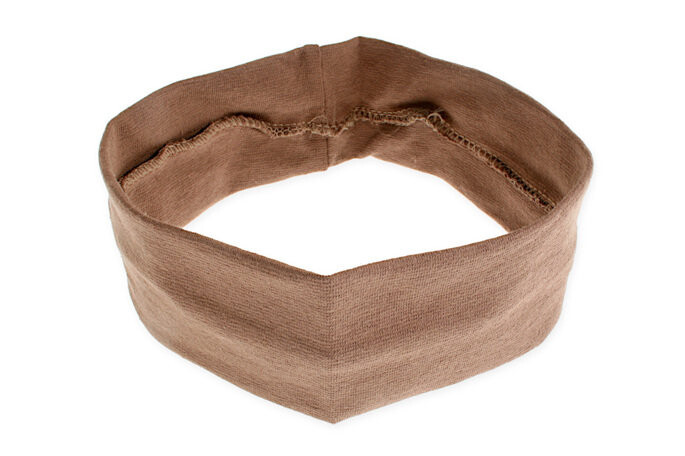 Jubileo, повязка на голову из эластичной ткани коричневого цвета
Jubileo, повязка на голову из эластичной ткани коричневого цвета