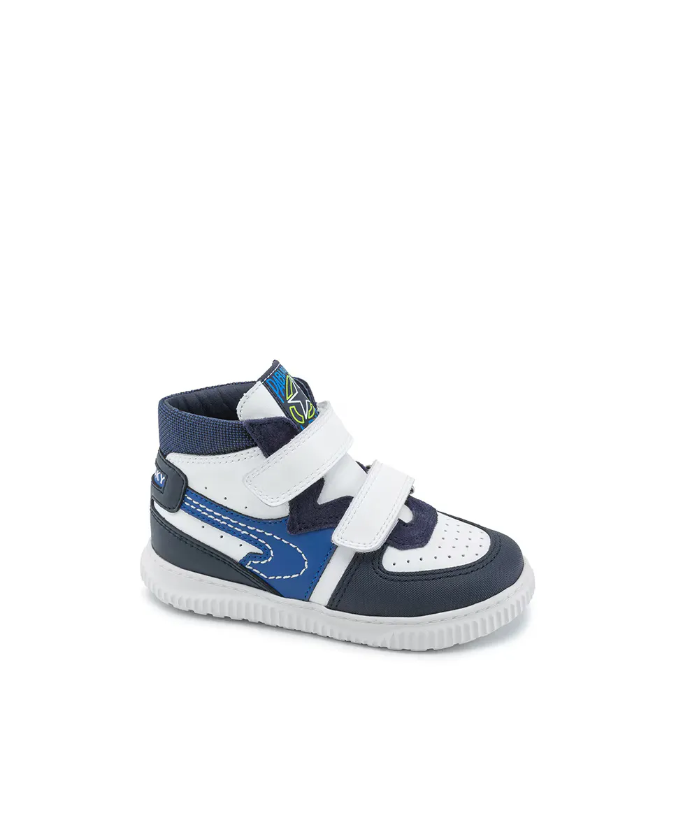 Высокие кроссовки для мальчиков с клейкой застежкой Pablosky, белый
Высокие кроссовки для мальчиков с клейкой застежкой Pablosky, белый