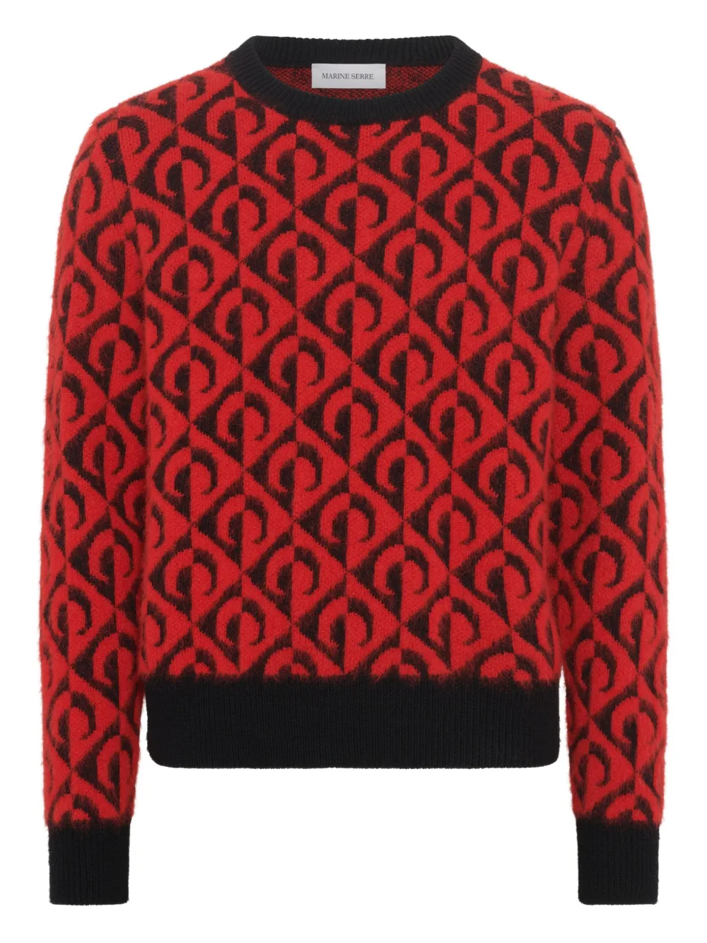 Свитер с круглым вырезом Marine Serre, красный
Свитер с круглым вырезом Marine Serre, красный