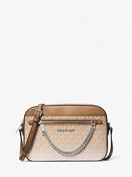Jet set большой фирменный логотип с эффектом омбре через плечо Michael Kors, коричневый
Jet set большой фирменный логотип с эффектом омбре через плечо Michael Kors, коричневый