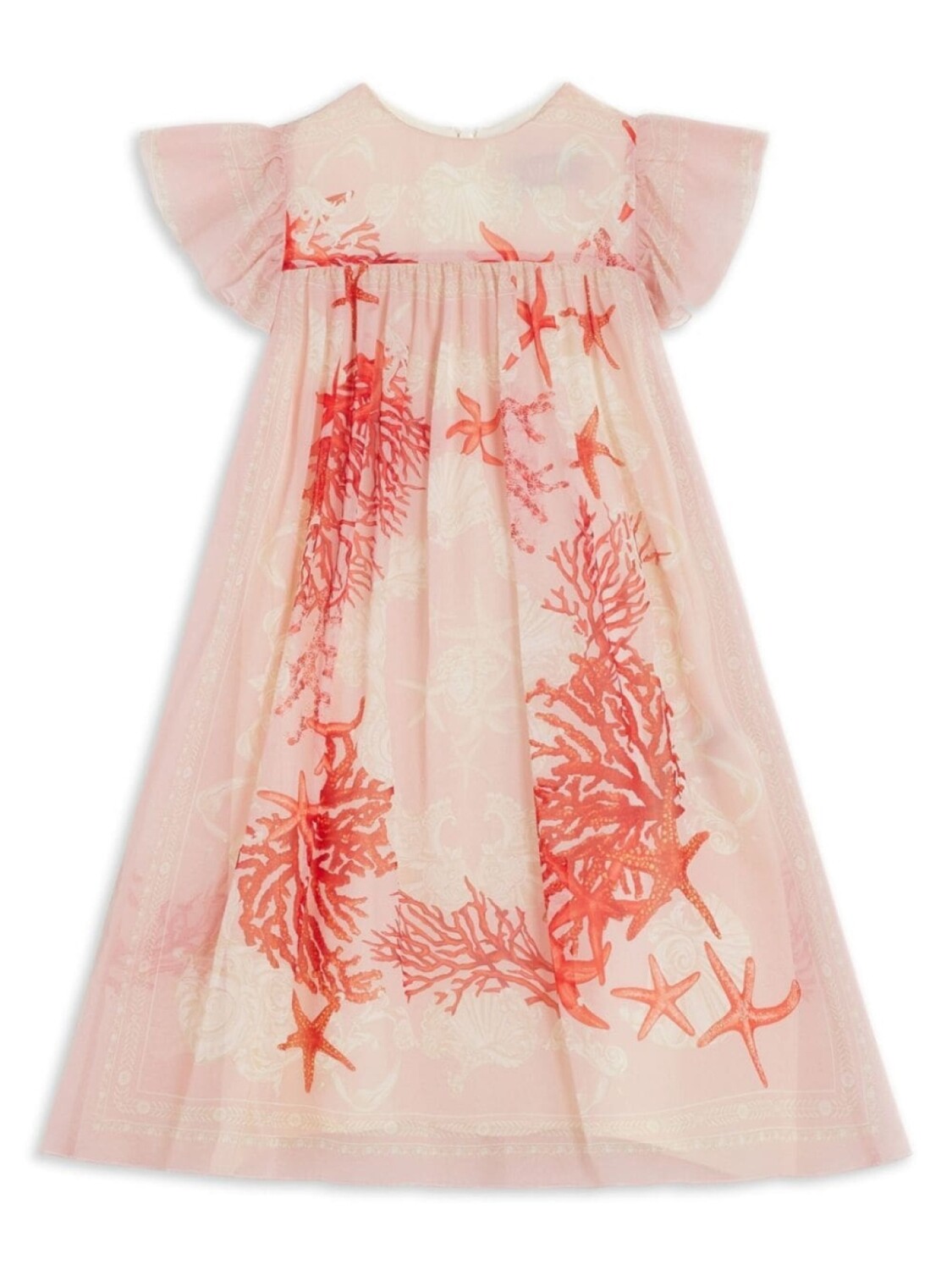 Versace Kids расклешенное платье с принтом коралловых звезд, розовый
Versace Kids расклешенное платье с принтом коралловых звезд, розовый