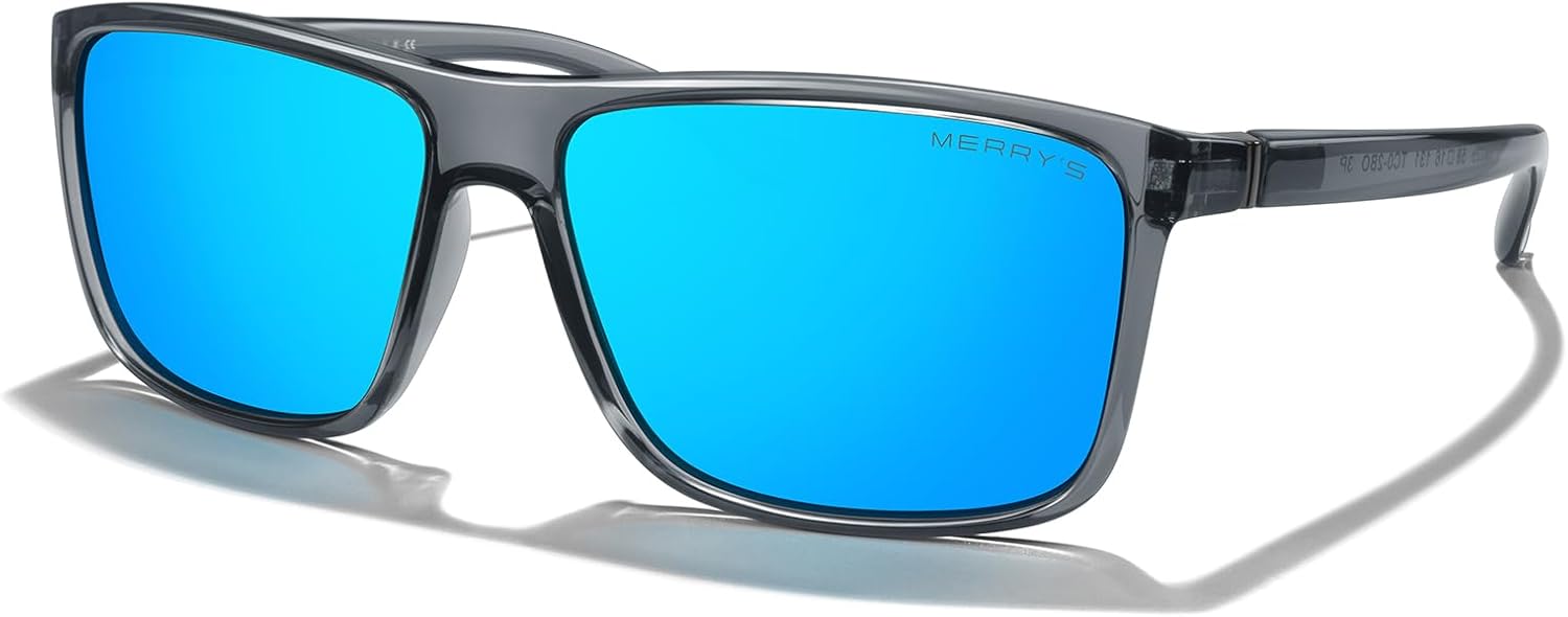 Прямоугольные поляризованные спортивные солнцезащитные очки MERRY'S для мужчин и женщин, для езды на велосипеде, вождения, рыбалки, с защитой UV400, модель S8225, Bright Tra Gray Frame/Gray Metal/Blue Mirror Lens
Прямоугольные поляризованные спортивные солнцезащитные очки MERRY'S для мужчин и женщин, для езды на велосипеде, вождения, рыбалки, с защитой UV400, модель S8225, Bright Tra Gray Frame/Gray Metal/Blue Mirror Lens