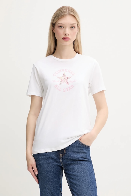 Хлопковая футболка Converse, белый
Хлопковая футболка Converse, белый