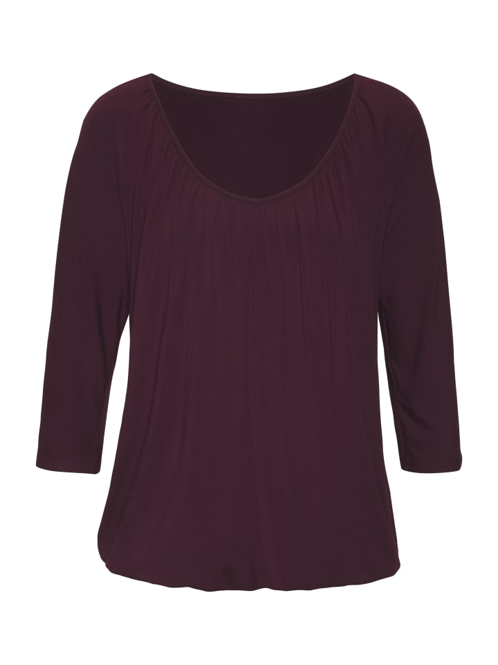 Рубашка с рукавами 3/4 цвета баклажана LASCANA
Рубашка с рукавами 3/4 цвета баклажана LASCANA