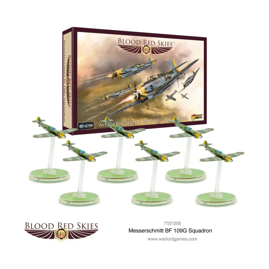 Эскадрилья Мессершмитт Bf 109G, Blood Red Skies - Germany (1:200)
Эскадрилья Мессершмитт Bf 109G, Blood Red Skies - Germany (1:200)