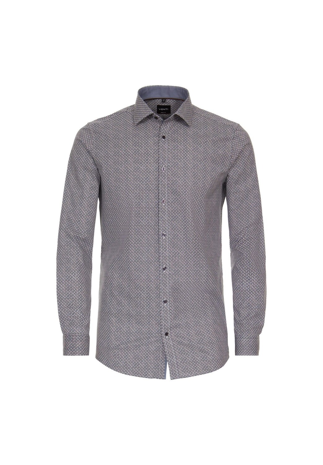 Мужская деловая рубашка с принтом, облегающая боди Venti, коричневый
Мужская деловая рубашка с принтом, облегающая боди Venti, коричневый