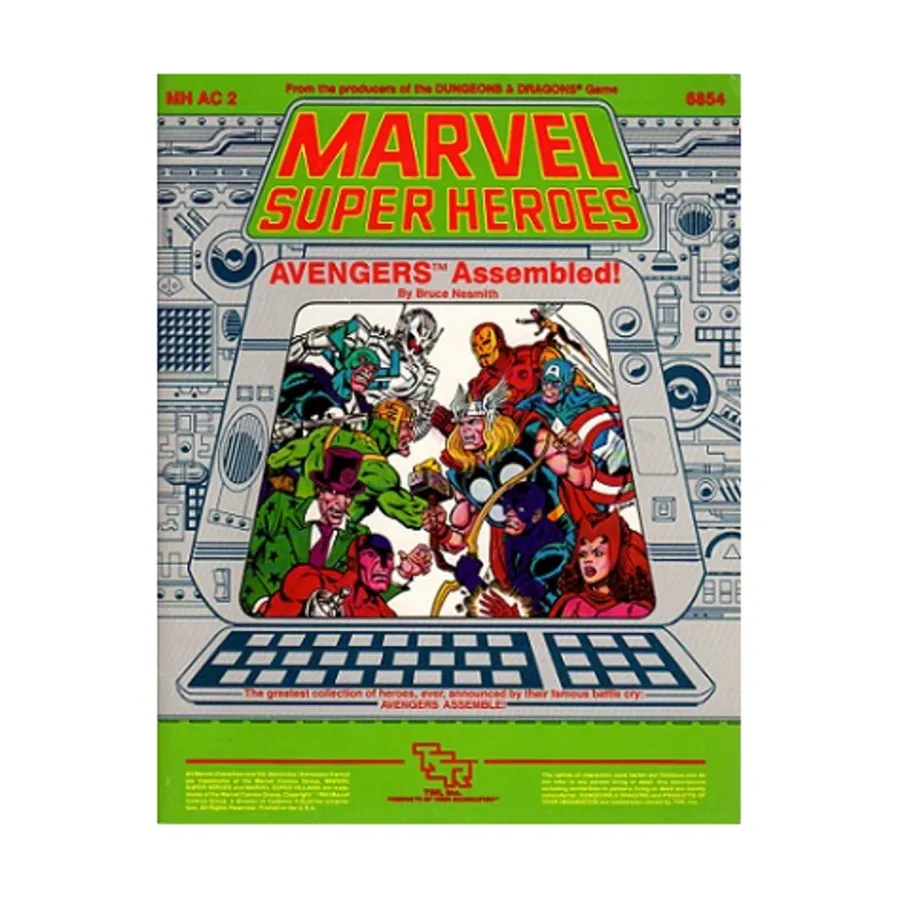 Модуль Avengers Assembled!, Marvel Super Heroes (TSR)
Модуль Avengers Assembled!, Marvel Super Heroes (TSR)