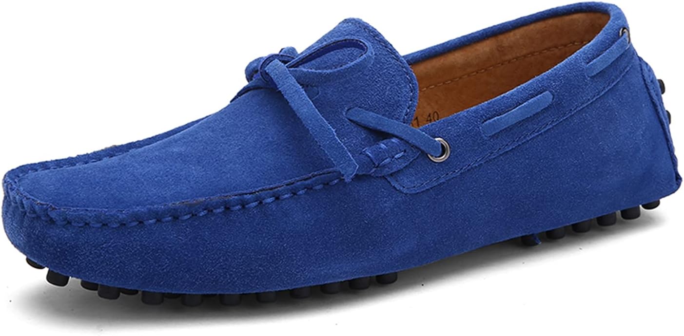 Мужские повседневные мокасины на шнуровке с узлом, замшевые кожаные лоферы для вождения, туфли-лодочки LITNERMIA, синий
Мужские повседневные мокасины на шнуровке с узлом, замшевые кожаные лоферы для вождения, туфли-лодочки LITNERMIA, синий