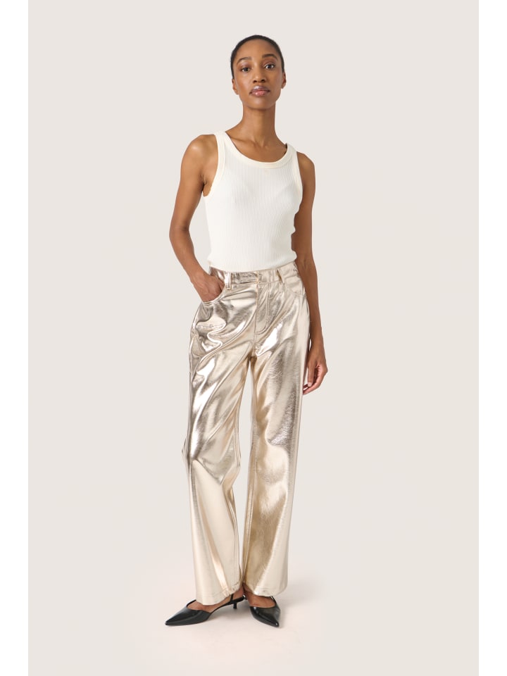 Брюки SLDanila прямого кроя, золотого цвета Soaked in Luxury
Брюки SLDanila прямого кроя, золотого цвета Soaked in Luxury