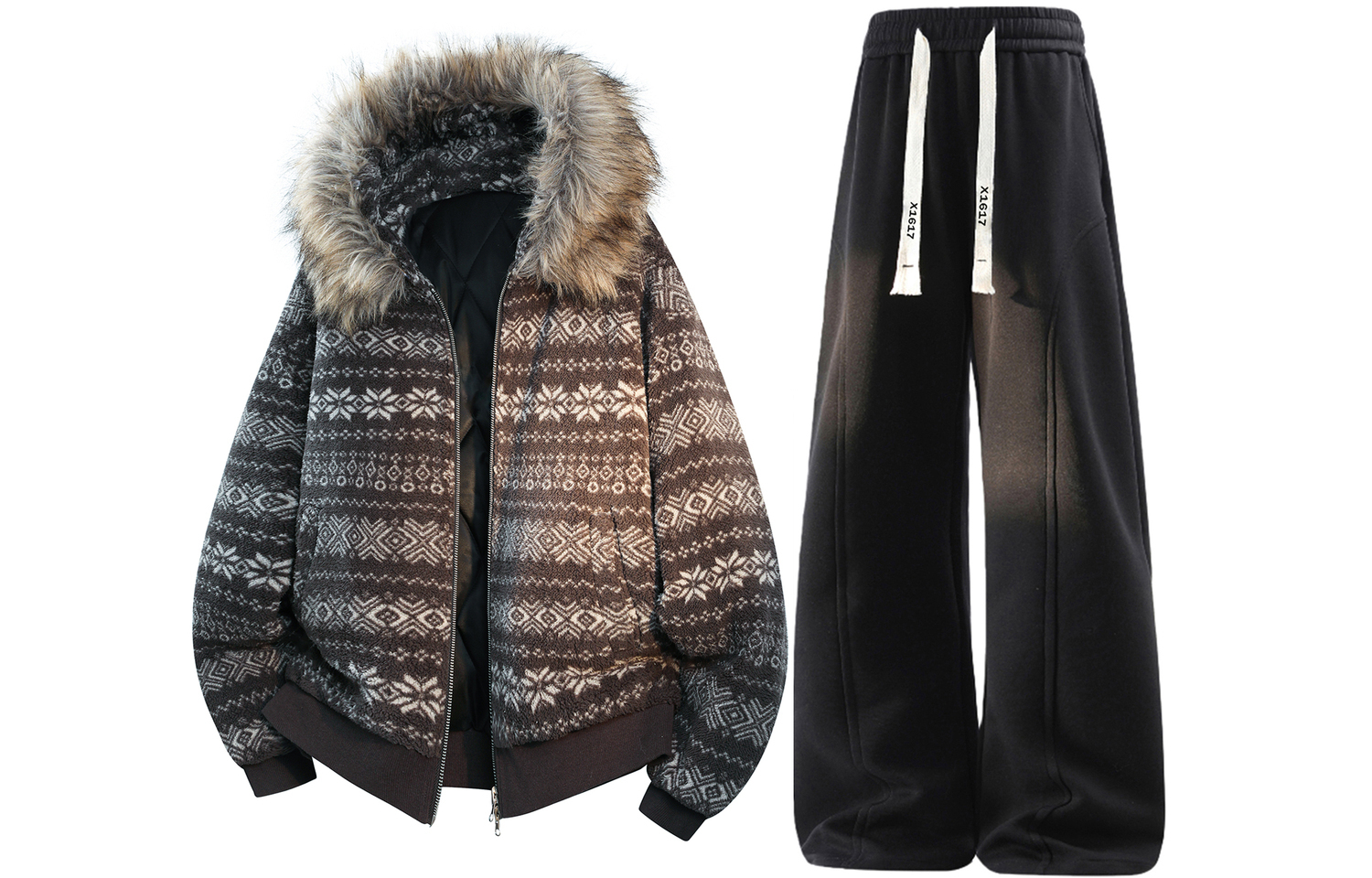 Толстовка Casual Sportswear утепленная с капюшоном унисекс X1617, темно-серый puffer jacket+черный fleece-lined sweatpants
Толстовка Casual Sportswear утепленная с капюшоном унисекс X1617, темно-серый puffer jacket+черный fleece-lined sweatpants