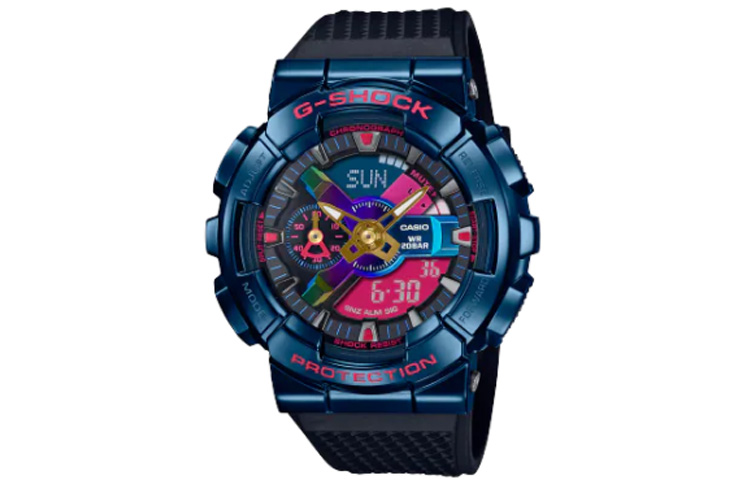 CASIO Часы Women's Full Metal Series Blue Watch GM-110SN-2ADR, Multicolor Dial 
CASIO Часы Women's Full Metal Series Blue Watch GM-110SN-2ADR, Multicolor Dial