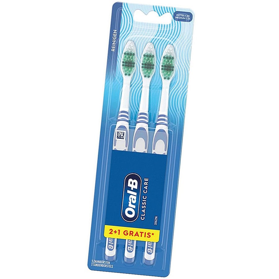 Зубные щетки Oral-B Classic Care 35 Mittel 2+1
Зубные щетки Oral-B Classic Care 35 Mittel 2+1