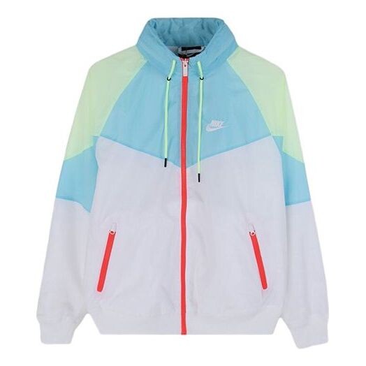 Куртка Nike Sports Windproof Colorblock hooded Logo Jacket Blue White Bluewhite, белый 
Куртка Nike Sports Windproof Colorblock hooded Logo Jacket Blue White Bluewhite, белый