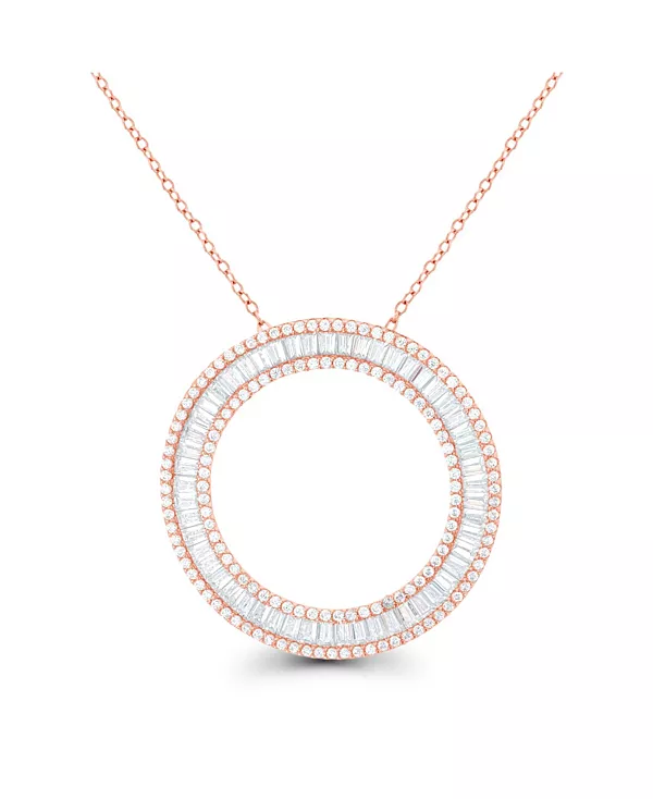Колье из стерлингового серебра с огранкой «багет» и круглыми камнями огранки «открытый круг» (также из 14-каратного золота поверх серебра или 14-каратного розового золота поверх серебра) Macy'S, pink
Колье из стерлингового серебра с огранкой «багет» и круглыми камнями огранки «открытый круг» (также из 14-каратного золота поверх серебра или 14-каратного розового золота поверх серебра) Macy'S, pink