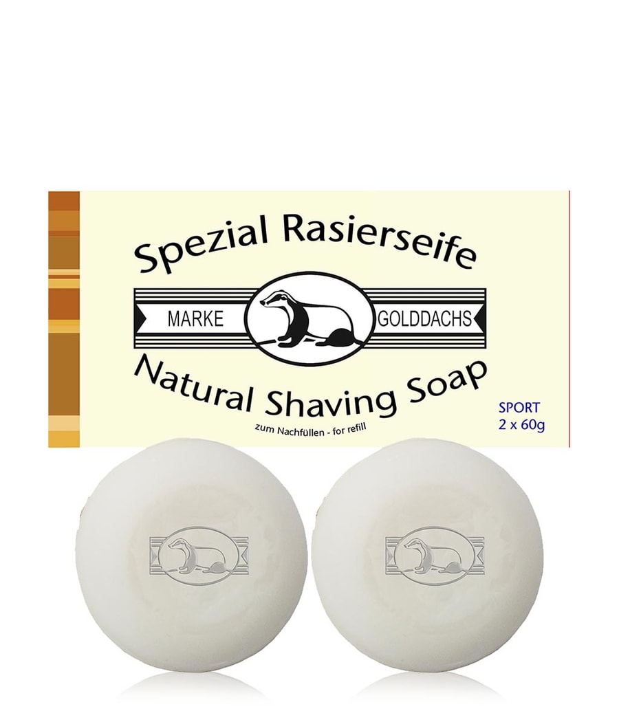 Мыло для бритья Golddachs Sport, 2x60g
Мыло для бритья Golddachs Sport, 2x60g