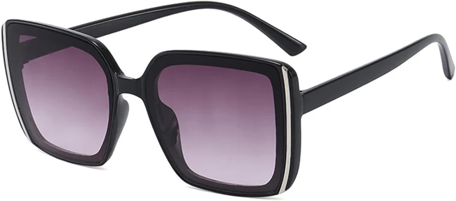 Классические роскошные солнцезащитные очки большого размера для женщин и мужчин. Модные очки в крупной оправе. Солнцезащитные очки для вождения с защитой от УФ-излучения UV400 TKKTLLT, Black Gradient Gray
Классические роскошные солнцезащитные очки большого размера для женщин и мужчин. Модные очки в крупной оправе. Солнцезащитные очки для вождения с защитой от УФ-излучения UV400 TKKTLLT, Black Gradient Gray