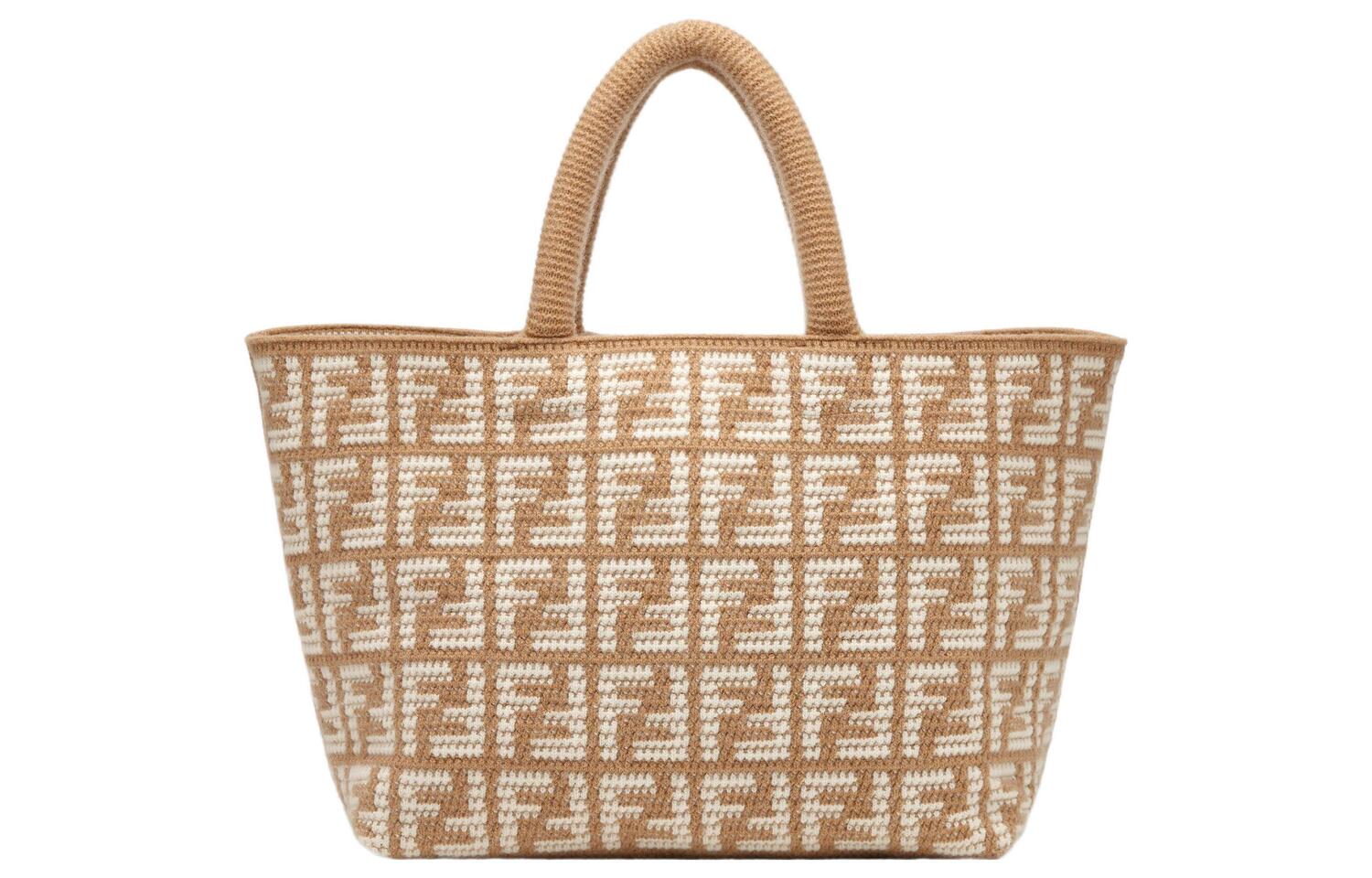 Сумка-шоппер из кашемира, шоппер, женская сумка Tubas коричневый FENDI
Сумка-шоппер из кашемира, шоппер, женская сумка Tubas коричневый FENDI