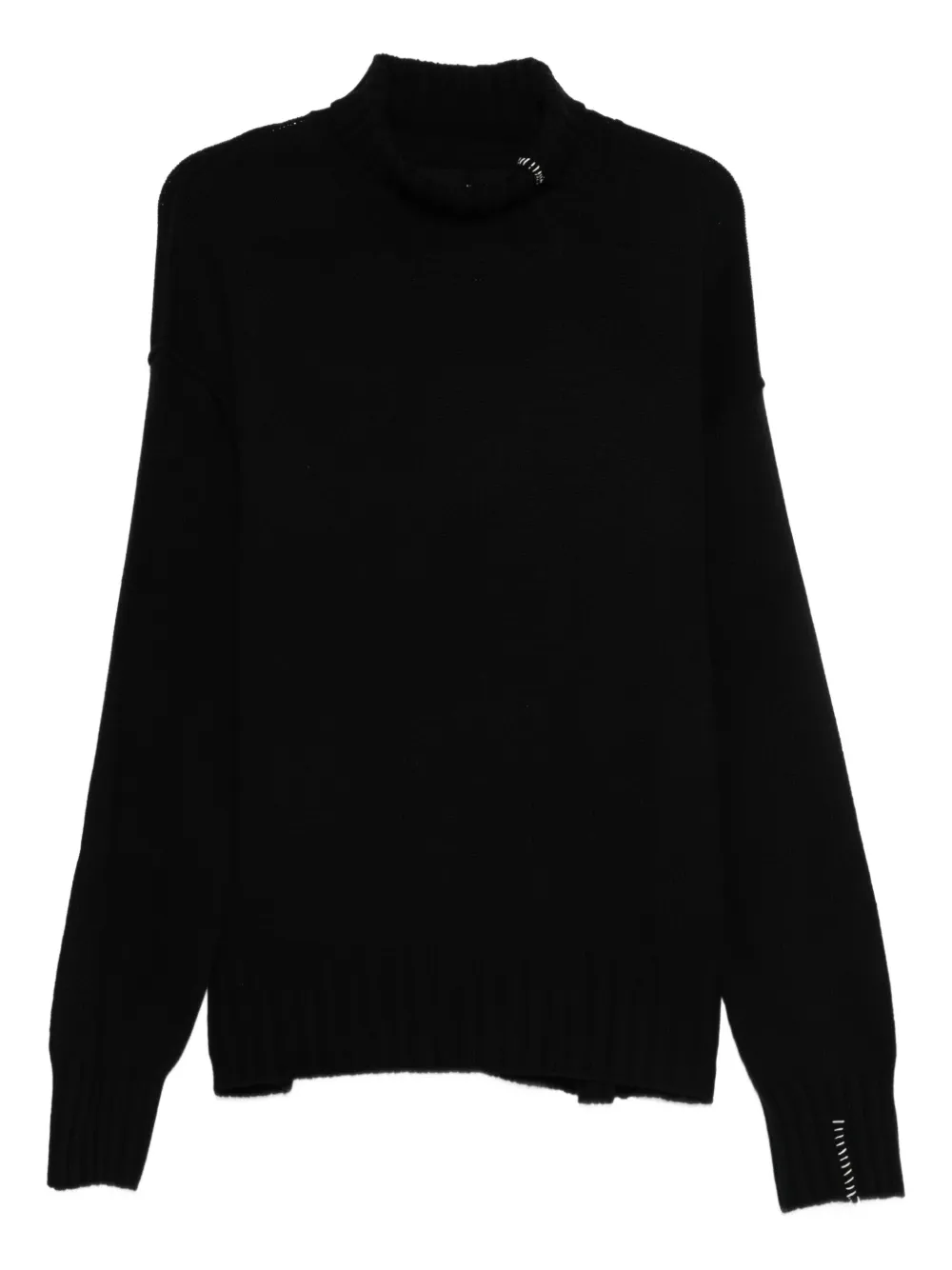 Свитер с высоким воротом и декоративной строчкой Isabel Benenato, черный
Свитер с высоким воротом и декоративной строчкой Isabel Benenato, черный