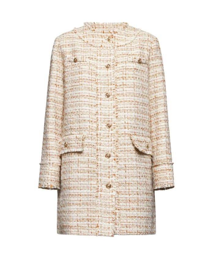Прямой твидовый пиджак Silvian Heach, бежевый
Прямой твидовый пиджак Silvian Heach, бежевый