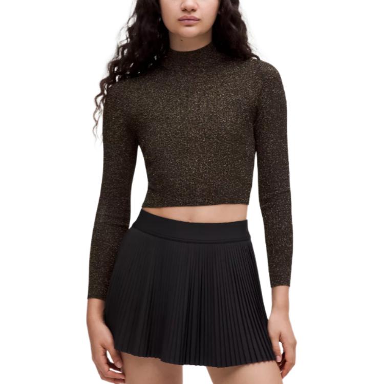 Топ с крученой спинкой, длинный рукав, блестящий топ, женский Lululemon, черный
Топ с крученой спинкой, длинный рукав, блестящий топ, женский Lululemon, черный