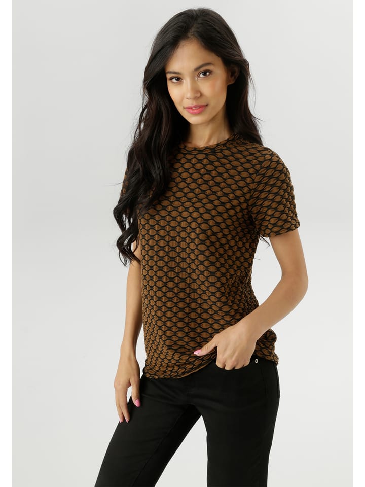 Aniston Футболка верблюжьего/черного цвета, Черный, Aniston Футболка верблюжьего/черного цвета
Aniston Футболка верблюжьего/черного цвета, Черный, Aniston Футболка верблюжьего/черного цвета