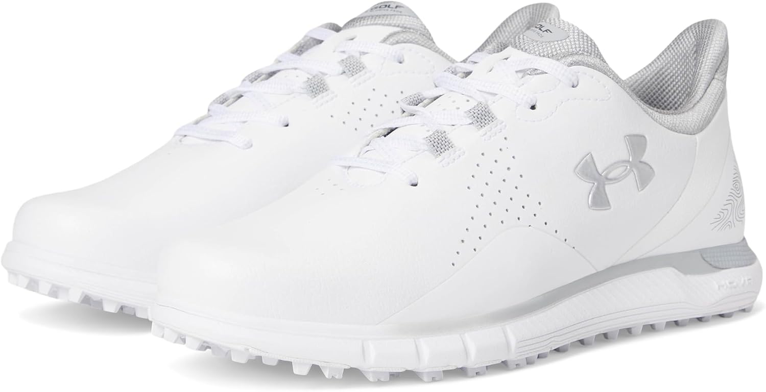 Мужские кроссовки для гольфа Drive Fade без шипов от Under Armour, (102) White/White/Metallic Silver
Мужские кроссовки для гольфа Drive Fade без шипов от Under Armour, (102) White/White/Metallic Silver