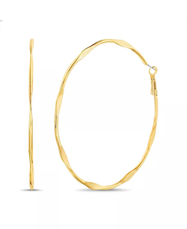 Кованые серьги-кольца золотистого оттенка Kensie, gold
Кованые серьги-кольца золотистого оттенка Kensie, gold