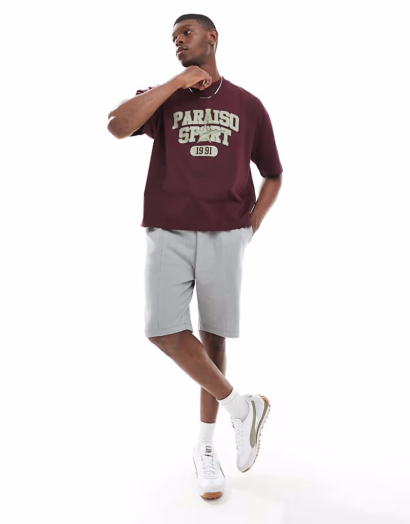 Узкие шорты из пике ASOS DESIGN серого цвета
Узкие шорты из пике ASOS DESIGN серого цвета